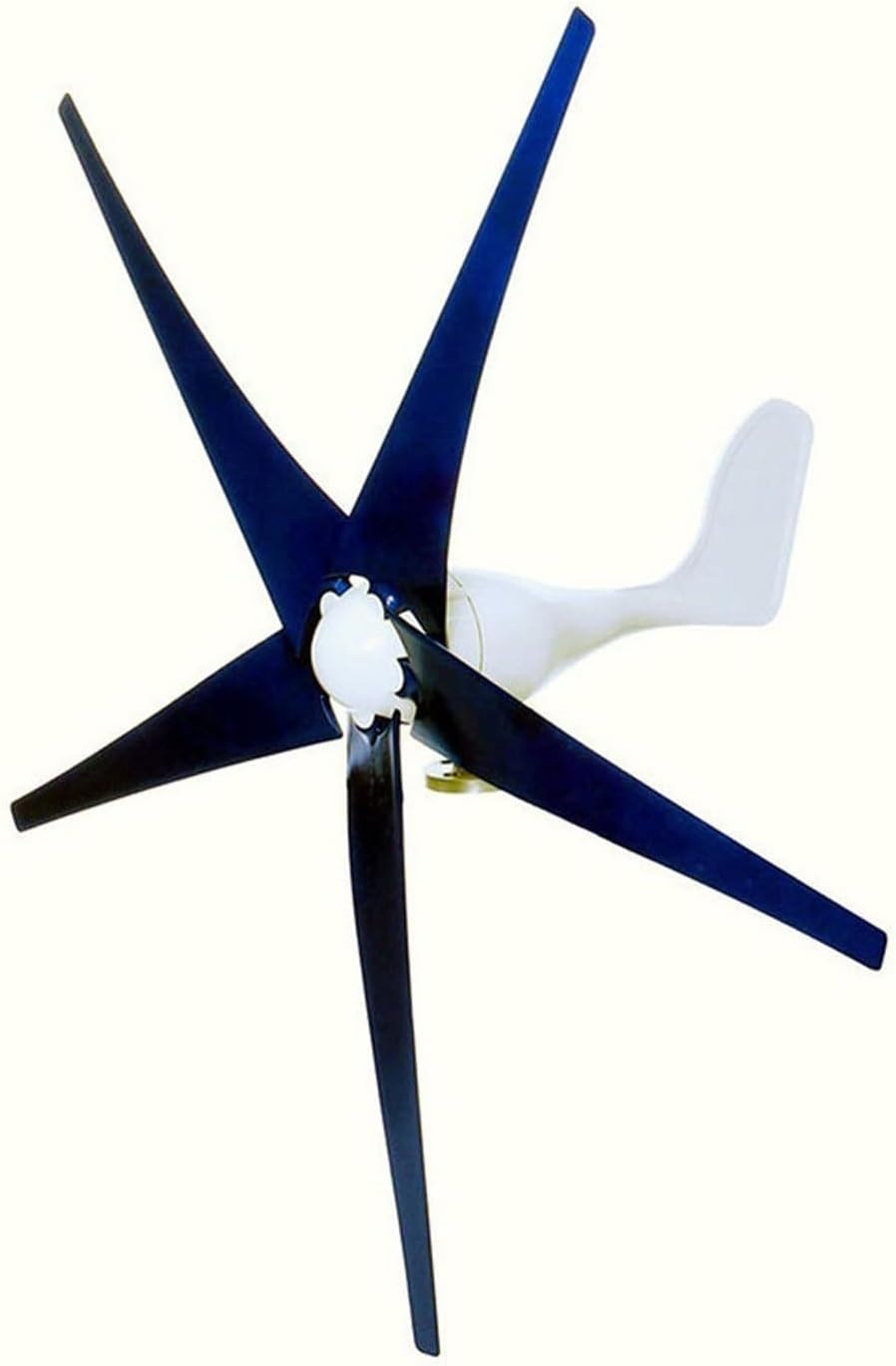 2000W 5 Blade Windmill Horizontal Axis Wind Turbine， with MPPT Charge Controller Wind Turbine Kit Power Generation Home Windmill Three-Phase AC Permanent Magnet Generator (24.0, Volts)
