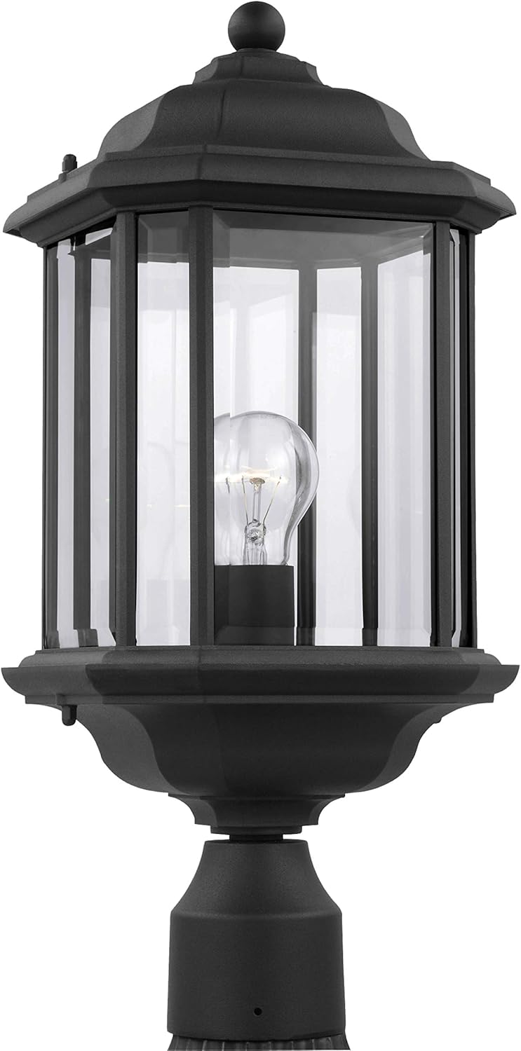 Generation Lighting 82029-12 Kent One-Light Outdoor Post Lantern Hanging Modern Fixture, 20.25