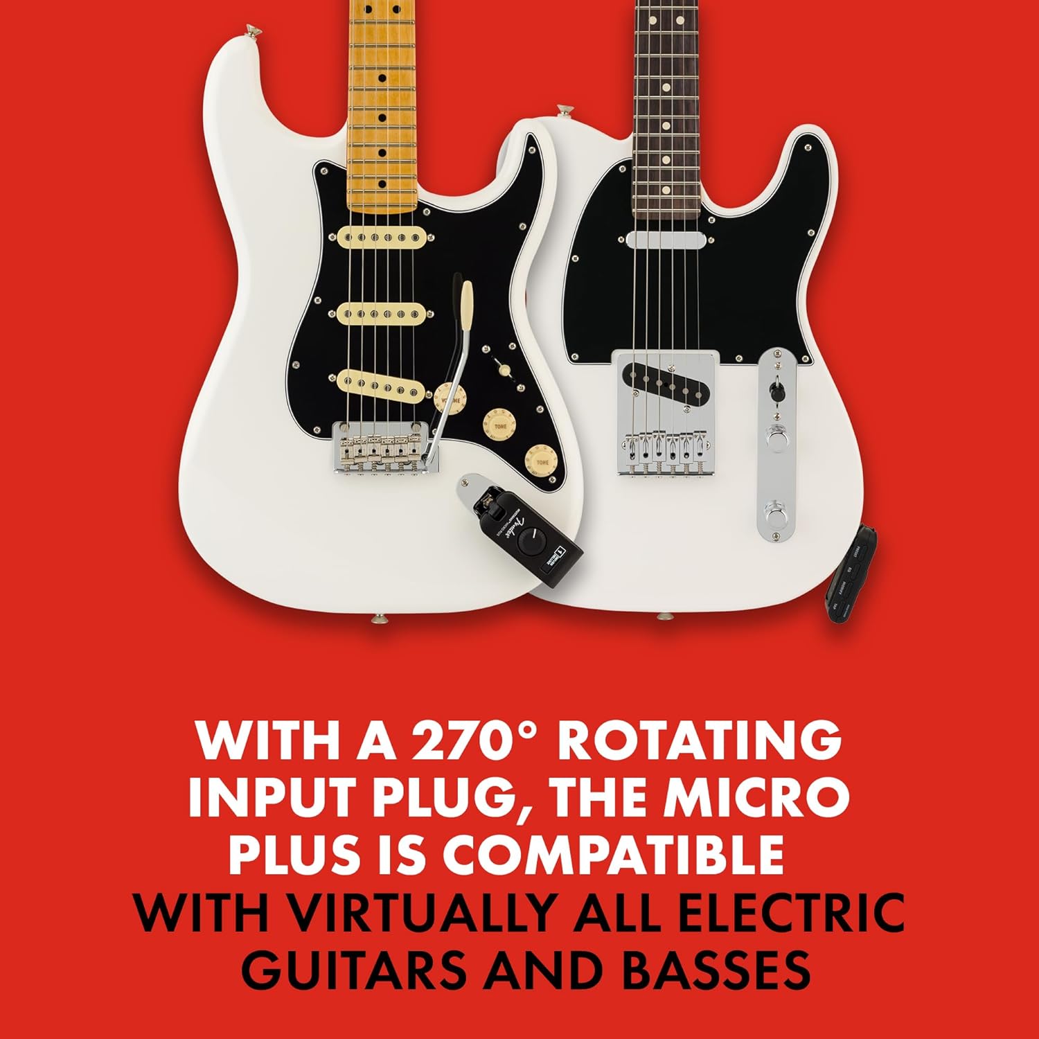 Fender Mustang Micro Plus Headphone Amplifier, Bluetooth Audio Streaming and 50 Amp and Effects Models, with 2-Year Warranty