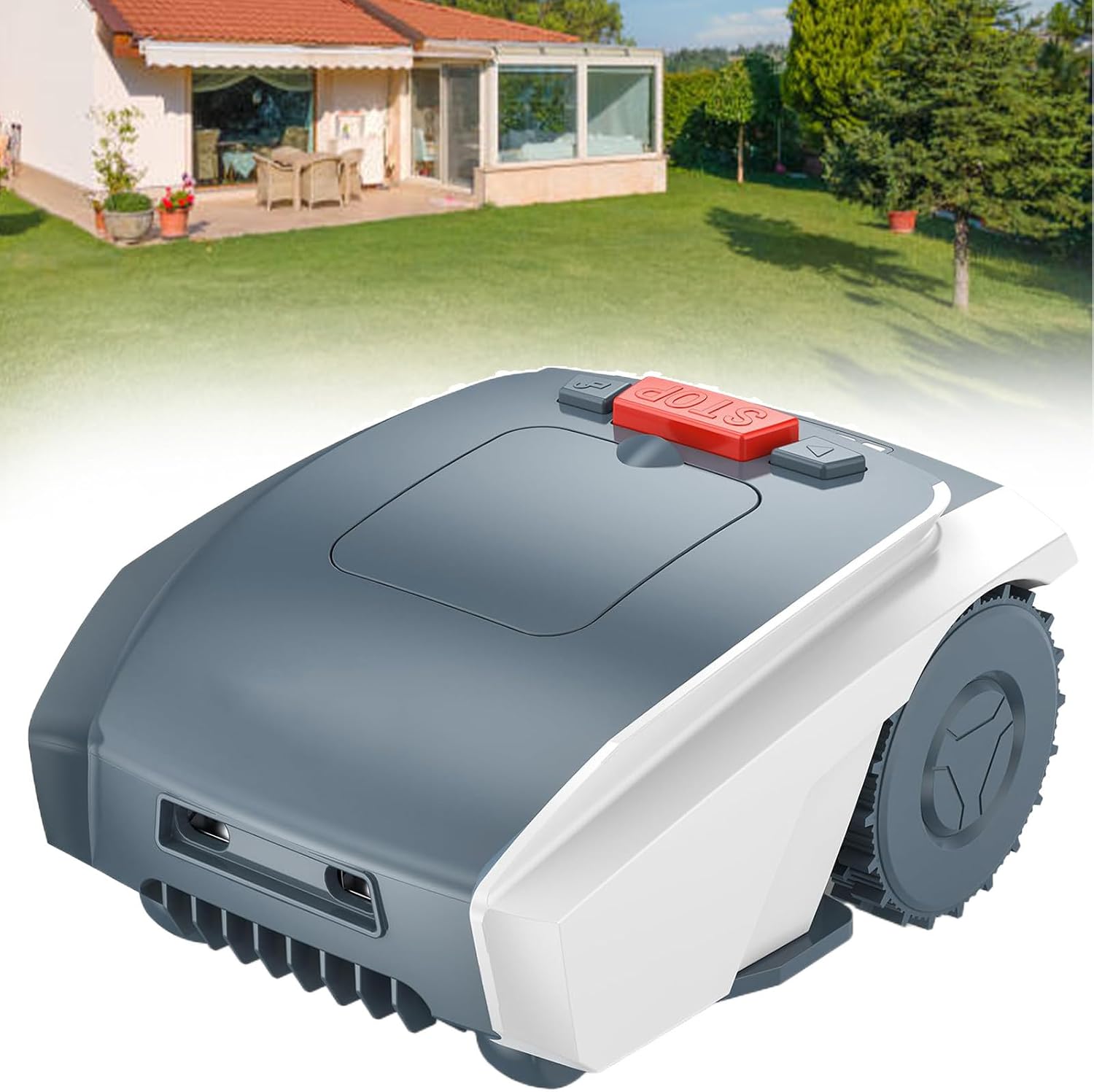 Robotic Lawnmower,Robotic Lawn Mower,Robotic Lawnmower AutoCharging Self-Propelled 19cm Cut Width and 20-60mm Cutting Heights Robot Lawn Mower