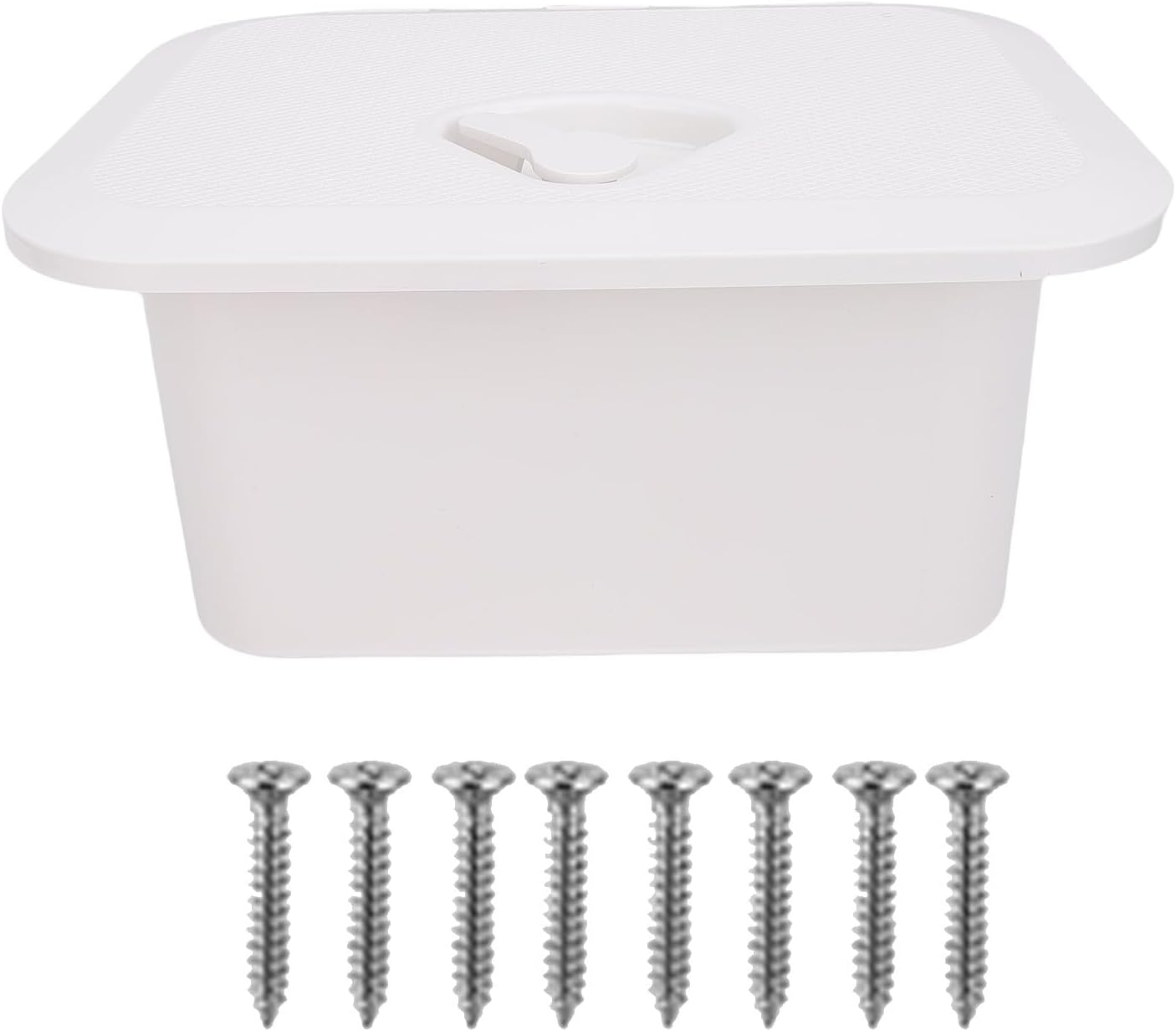 Haofy Marine Boat Storage Box Compact Boat Storage Box with Sealing Lid, Durable ABS Material, 37.5 x 27 x 17.5 cm, White, for Bait, Fishing Gear, Tools