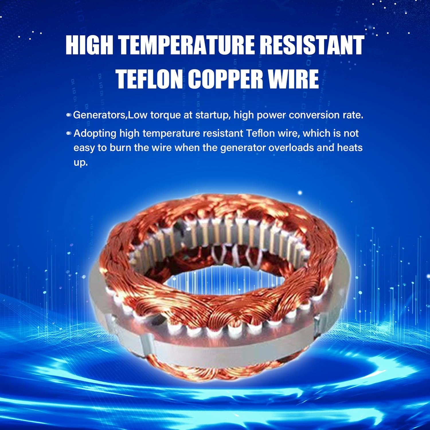 1000W / 1200W Wind Turbine Generator Kit 12V / 24V / 48V Wind Power Generator with 5 Blades and Controller, Pure Copper Coil Windmill Generator for Home, Hybrid Solar Wind System,1200w,48V