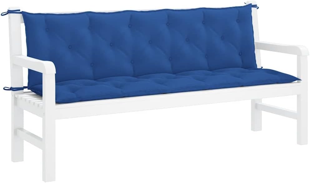 Patio Sofa Cushion Garden Bench Cushions 2pcs Blue 70.9