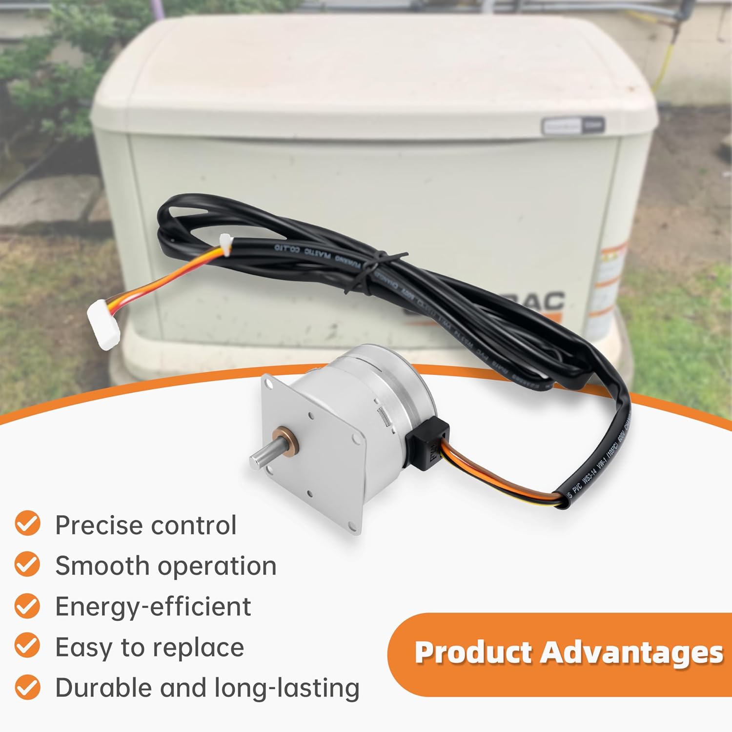Eshcol Stepper Motor fit for Generac Mixers Air-Cooled Generators, Replacement for Generac Evolution Stepping Motor,Compatible with 0L3090, 0J9892, and More. 8KW-24KW Models, Easy Installation.
