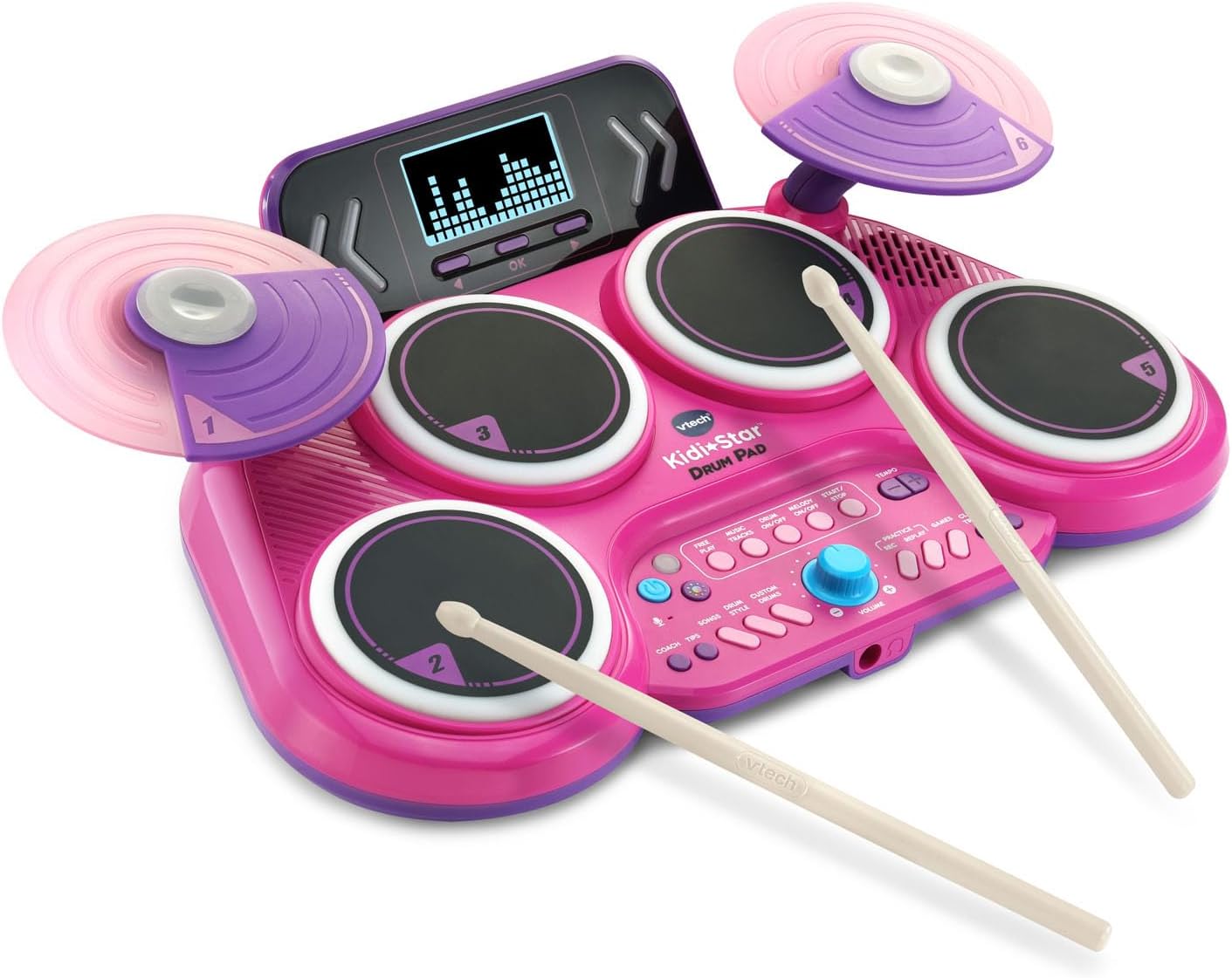 VTech Kidi Star Drum Pad, Pink