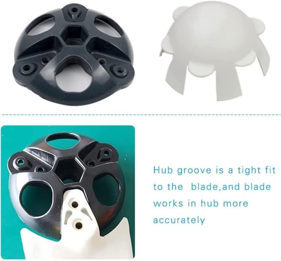 CAJUCA Wind Turbine Fibers Blades with Hub and Cap, 550Mm 580Mm 600Mm High Strength Blades for Horizontal Wind Generator