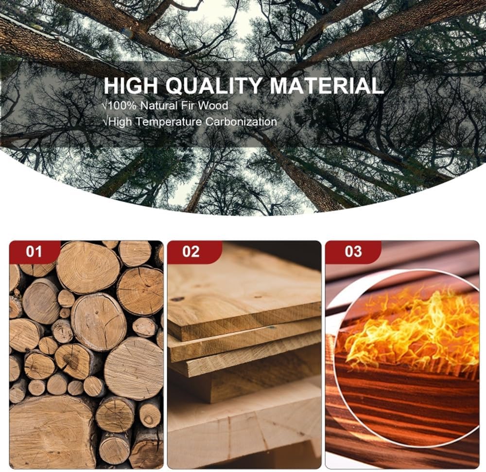 Outdoor 2-Person Wooden Adirondack Bench, Conversation Furniture Set with Patio Rustic Loveseat & Built-in Table, Carbonized Garden Bench Fire Pit Chair for Backyard Porch Pool Deck