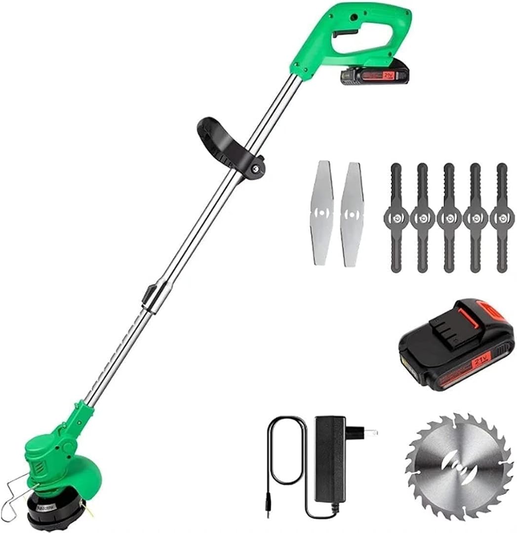 36V Lithium Battery Cordless Weed Electric Lawn Mower Push-Type Electric Gardening Tool Lawn Mower GINOLEI