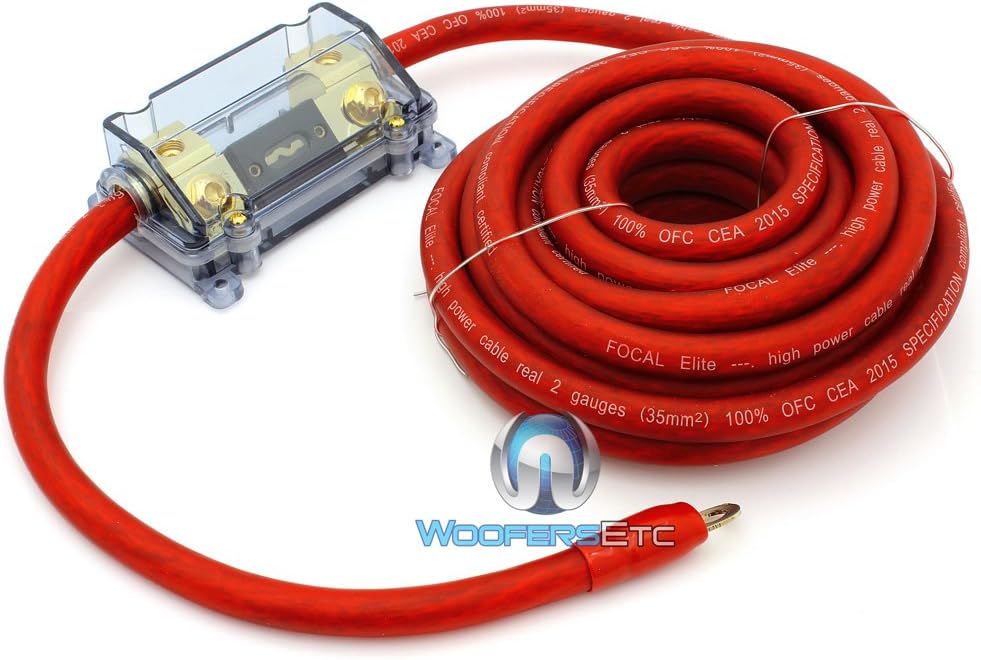 EK35 - Focal Audio 2 AWG (Gauge) Elite Series Amplifier Wiring Kit