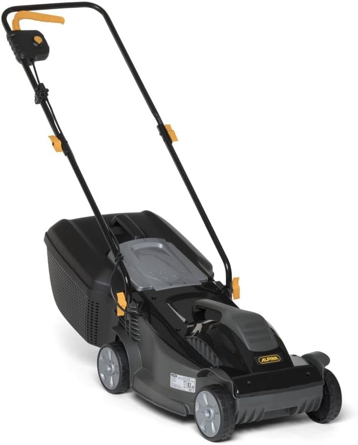 Alpina BL 380E Electric Push Lawnmower, 38 cm Cut, 1400 W, 3 Positions Adjustable Height
