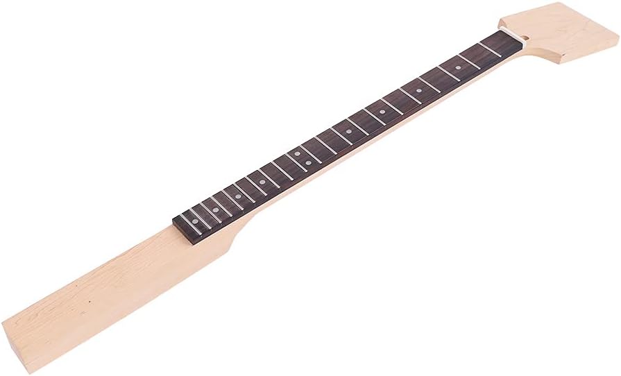 79.5cm 21 Frets Unfinished Maple Neck for Cigar Box Guitar Bass Part Rosewood Fretboard