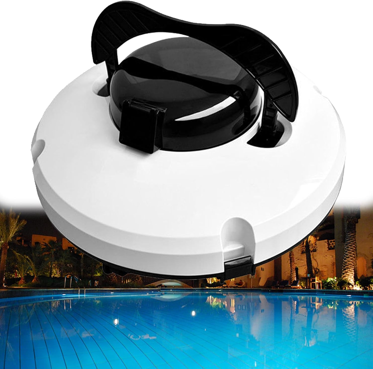 Cordless Automatic Pool Cleaner, Robotic Pool Vacuum Cleaner Powerful Suction Lasts Up to 120 Minutes for 861 Sq. Ft. Above/Inground Pools.
