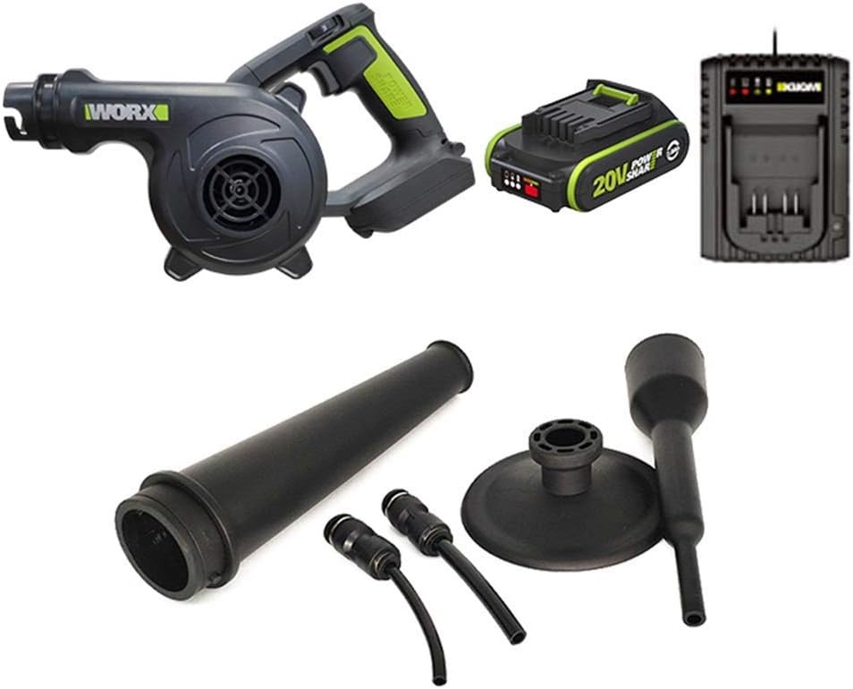 Blowers Convenient Electric Blower 20V 3-Speed Cordless Leaf Blower Strong Winds Suitable for Indoor and Outdoor Outdoor Car TDF (Battery*1 2.0AH)