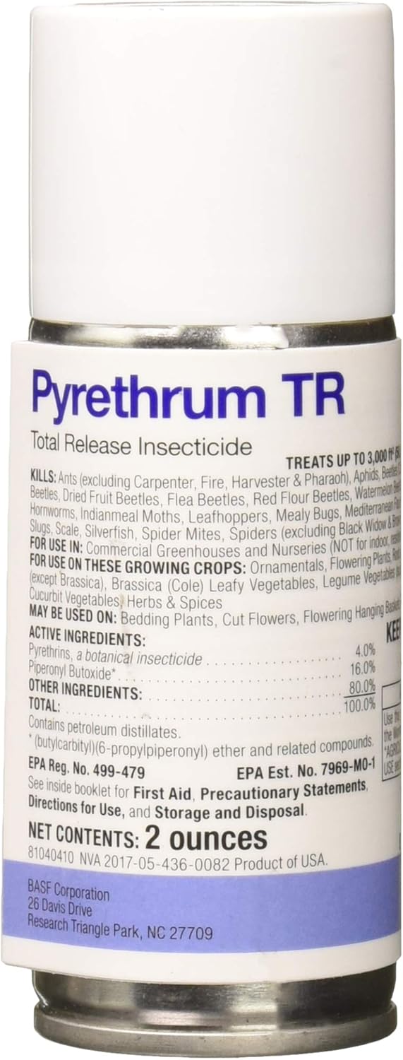 BASF Pyrethrum TR Total Release Fogger - Botanical Insecticide - 12 Pack Case - 6000 Sq Ft Coverage