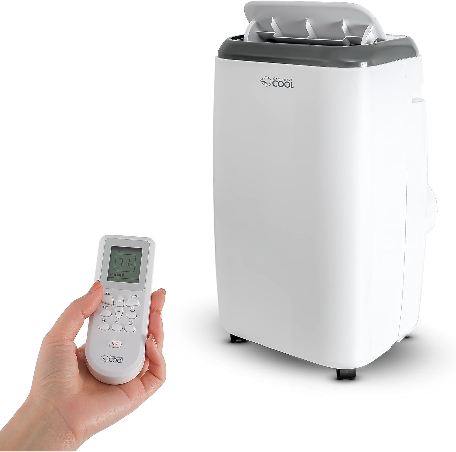 Commercial Cool 12,000 BTU Portable Air Conditioner with Heat and Remote Control