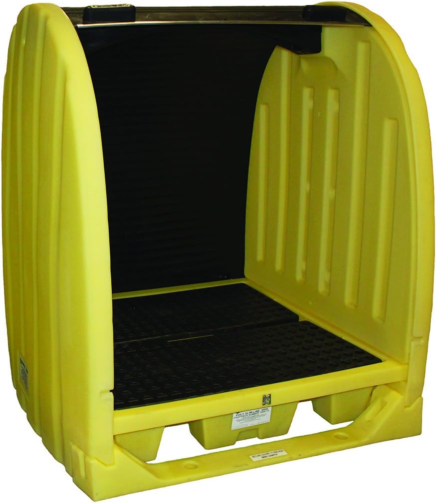 Enpac 55 Gallon Drum Hardcover Spill Pallet Storage Shed, EPA Compliant