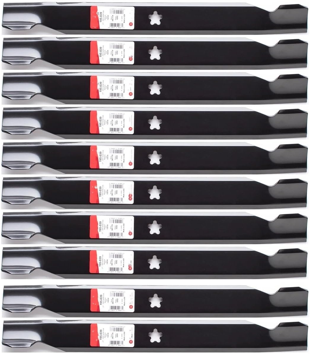 10PK 195-039 Lawn Mower Blade Replacement for Husqvarna 42