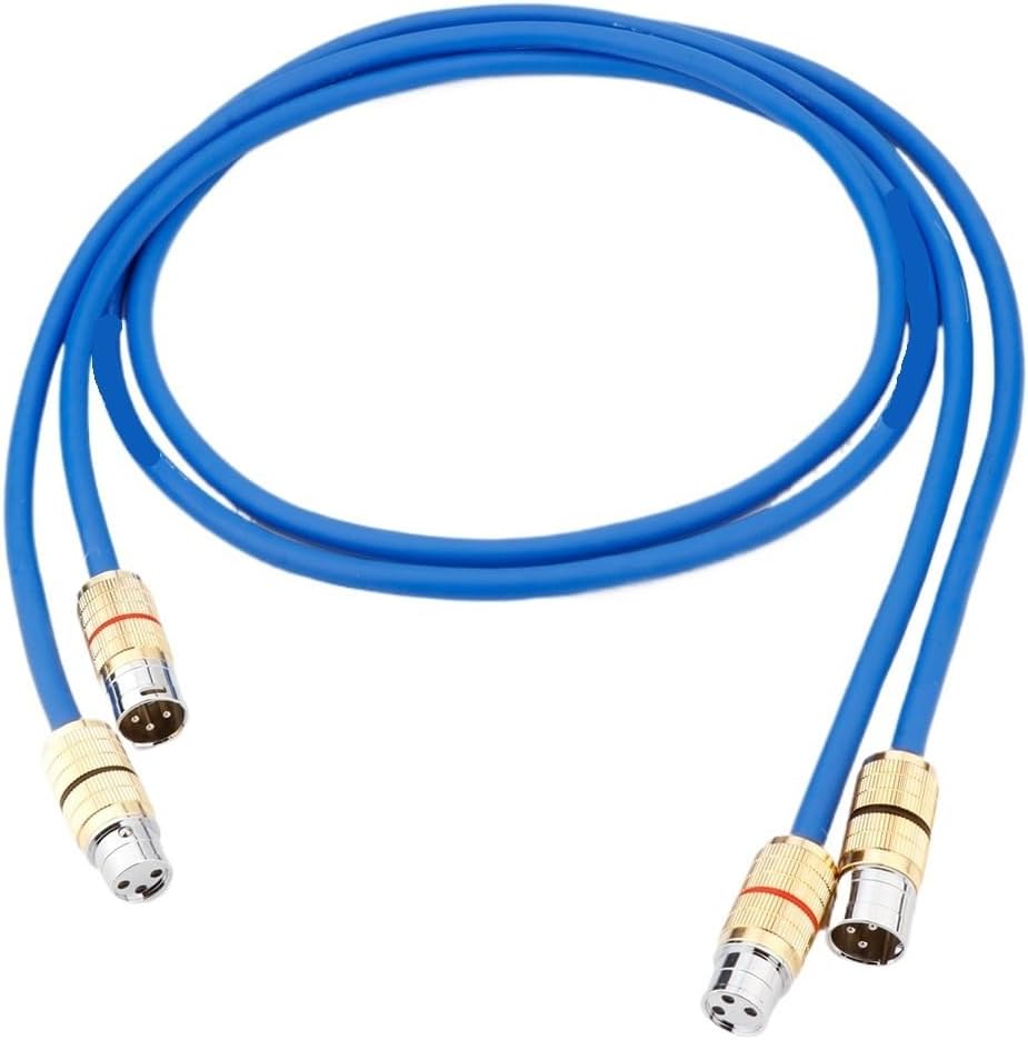 XLR Balanced Cable 3Pin XLR Plug Amplifier CD DVD Player Interconnect Audio Cable(XR1811 Plug Cable,0.5m)