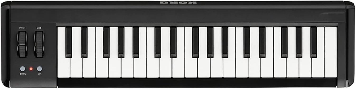 Keyboard Piano 37-Key Compact USB MIDI Keyboard Controller USB Powered Compatible