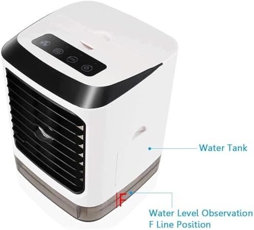 Portable Air Conditioner Mini, USB Portable Air Cooler Fan Air Conditioner Desktop Air Cooling Fan Humidifier Purifier