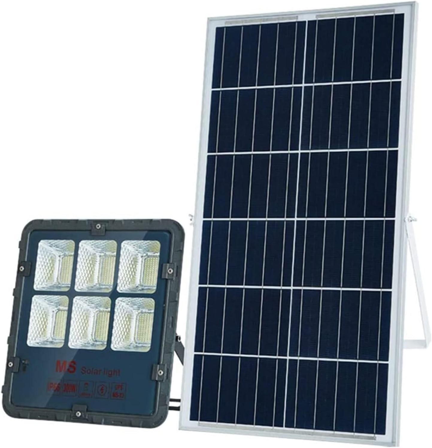 Courtyard Light 100W 200W 300W Solar Led Flood Light Outdoor, Dusk to Dawn Ip66 Waterproof Solar Powered Security Lights Outdoor Garden Street Lighting