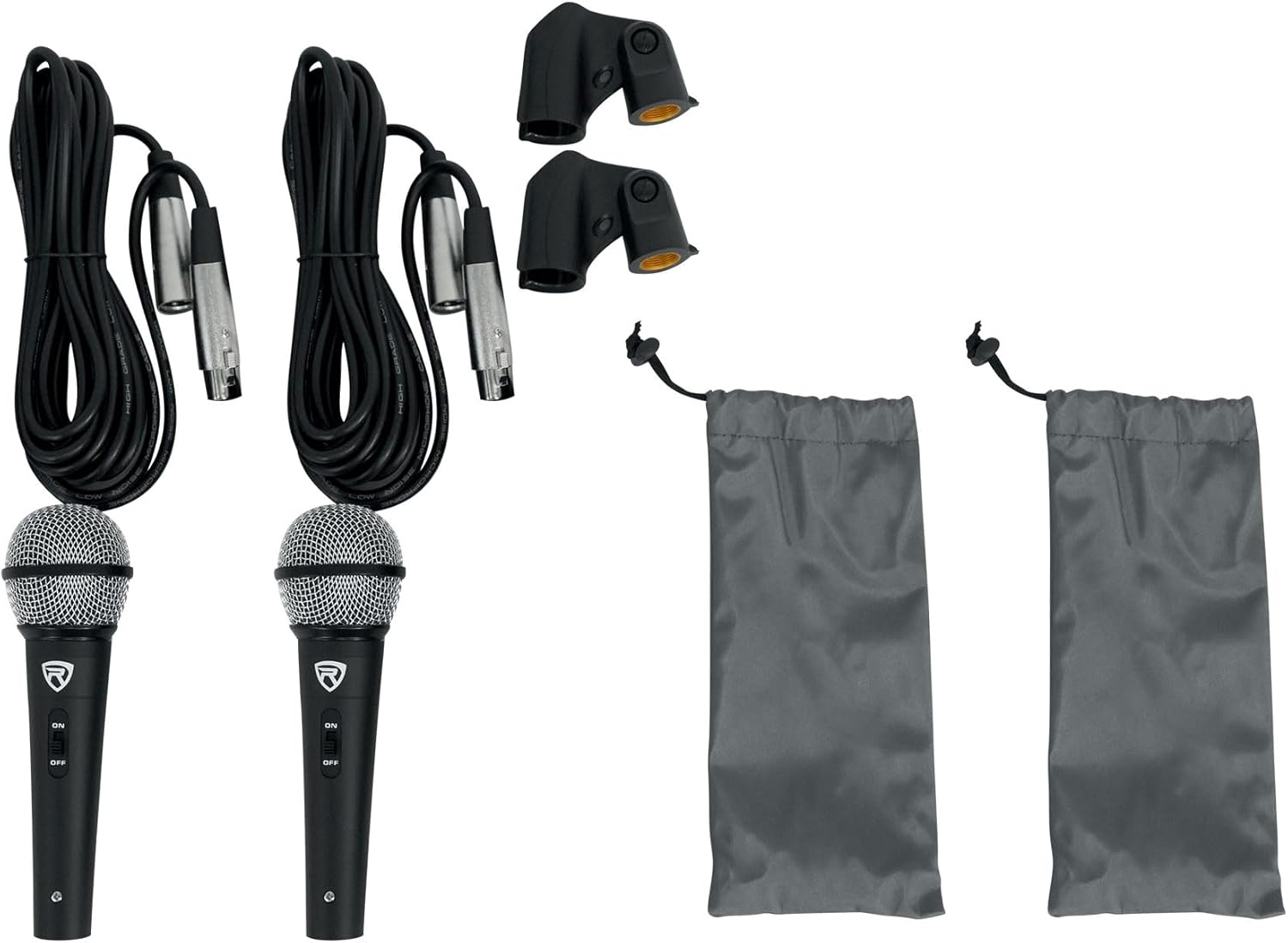 Rockville RPG2X10 Package PA System Mixer/Amp+10