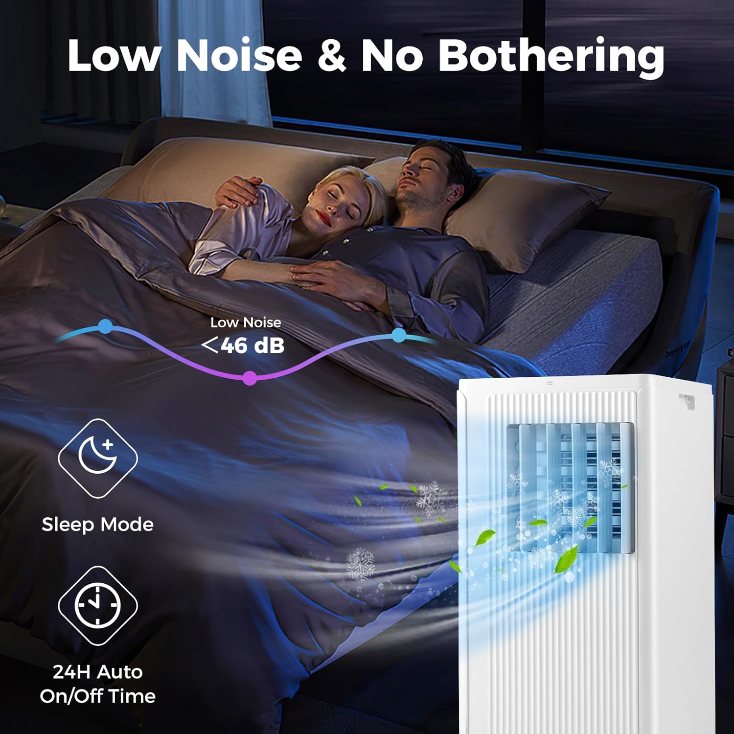 DORTALA Portable Air Conditioners 10000 BTU, Portable AC Unit with Cool, Fan & Dry Mode, Quiet Standing Air Conditioner with Remote, 24H Timer, Sleep Mode & Installation Kit, Cools up to 350 Sq. Ft