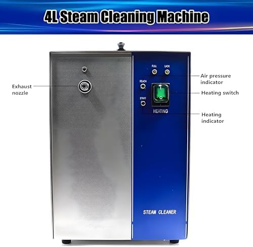 Professional Jewelry Steam Cleaner Machine - 4L Gem Washer for Rings, Earrings, Necklaces, Glasses, Watches, Coins & Dentures - Perfect for Silver & Accessories Cleaning