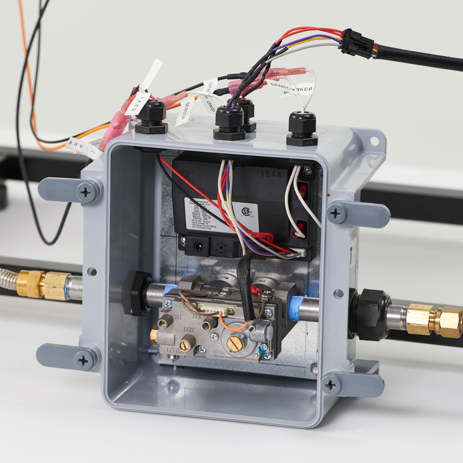 The Outdoor GreatRoom Company Kenwood Fire Pit Table with Electronic Ignition (KW-1224-19-K-CF-DSI-NG), Natural Gas, 31x50-Inches