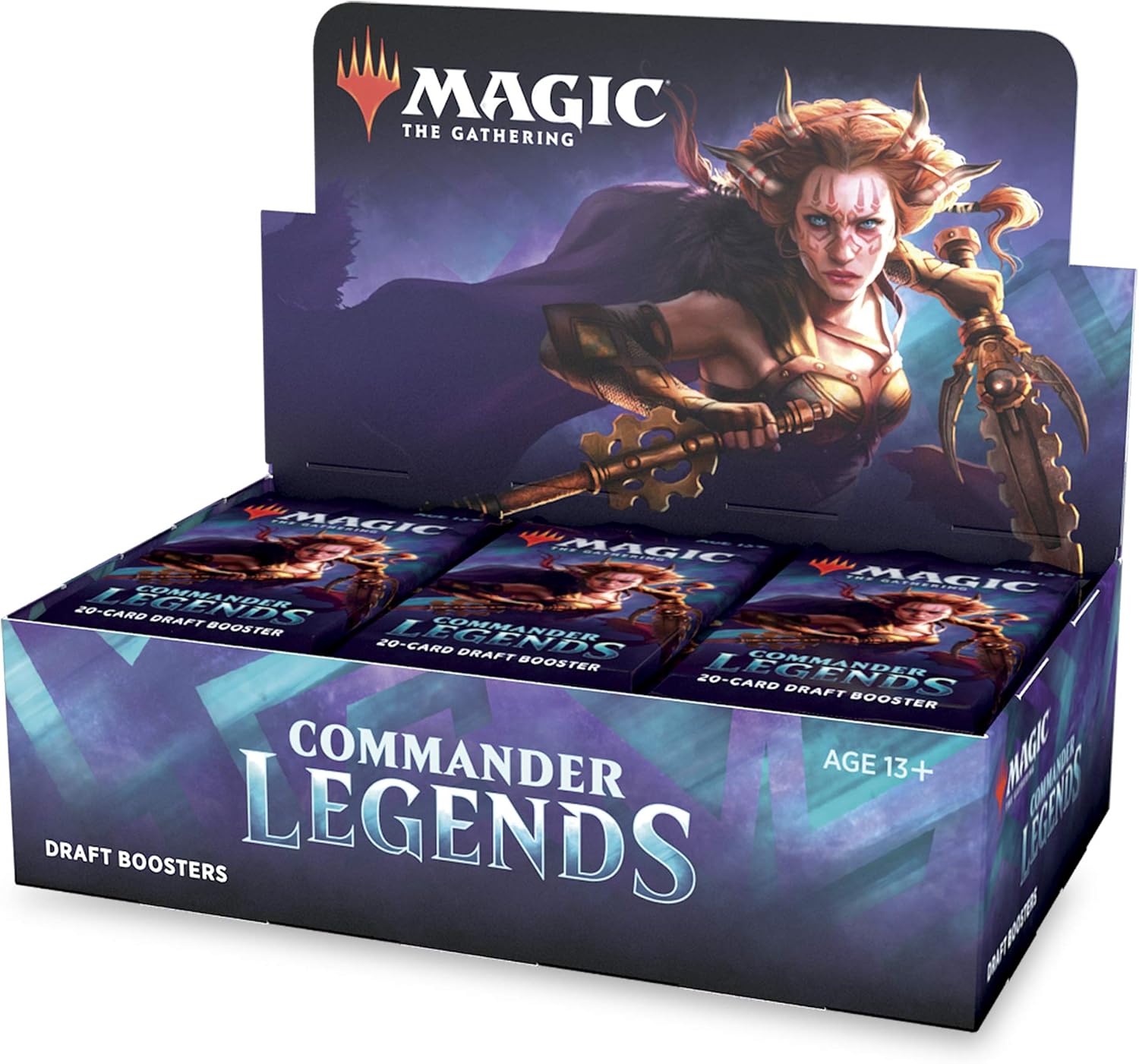 Wizards of The Coast Magic: The Gathering Commander Legends Draft Booster Box | 24 Booster Packs (480 Cards) | 2 Legends Per Pack | Factory Sealed