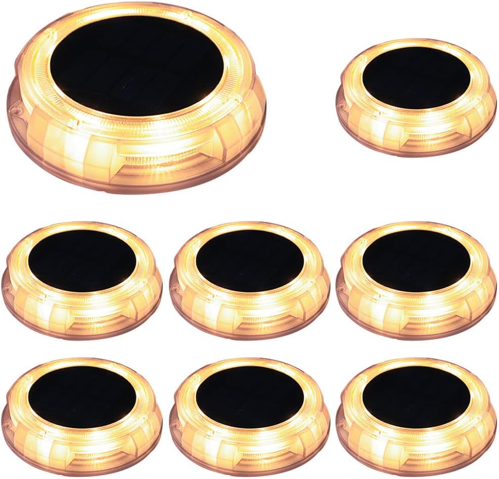 Solar Garden Buried Light, Outdoor IP67 Waterproof Garden Landscape Light Buried Light, Solar Ground Plug Light,for Stair Steps,Landscape,Garden,Villa