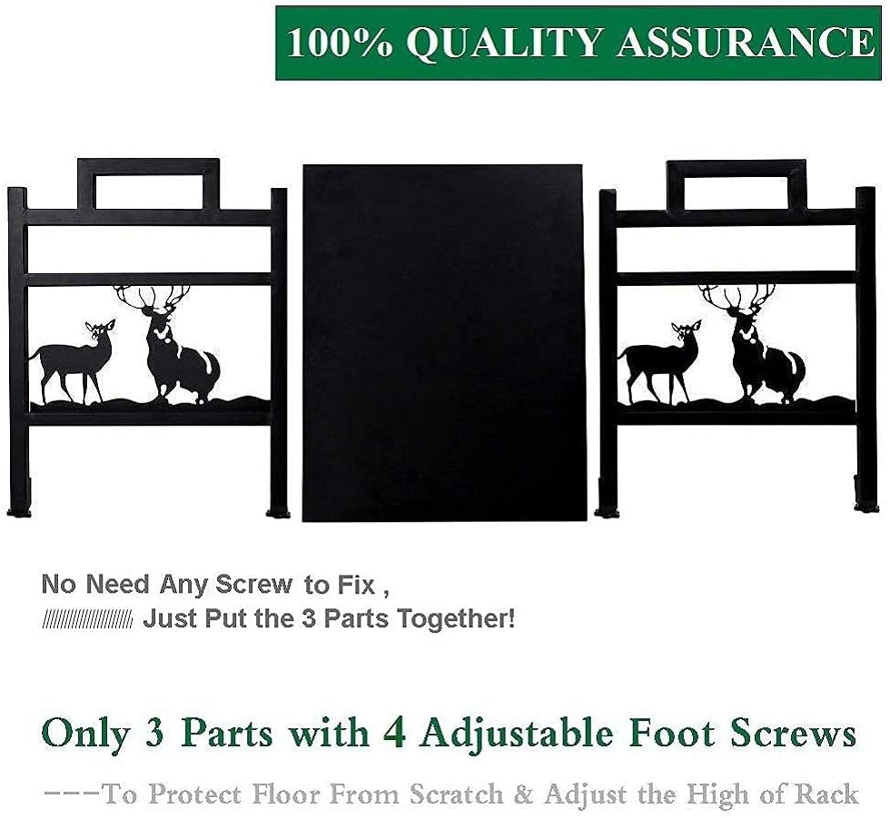 Firewood Log Rack and Patented Smokeless Fire Bowl Pit