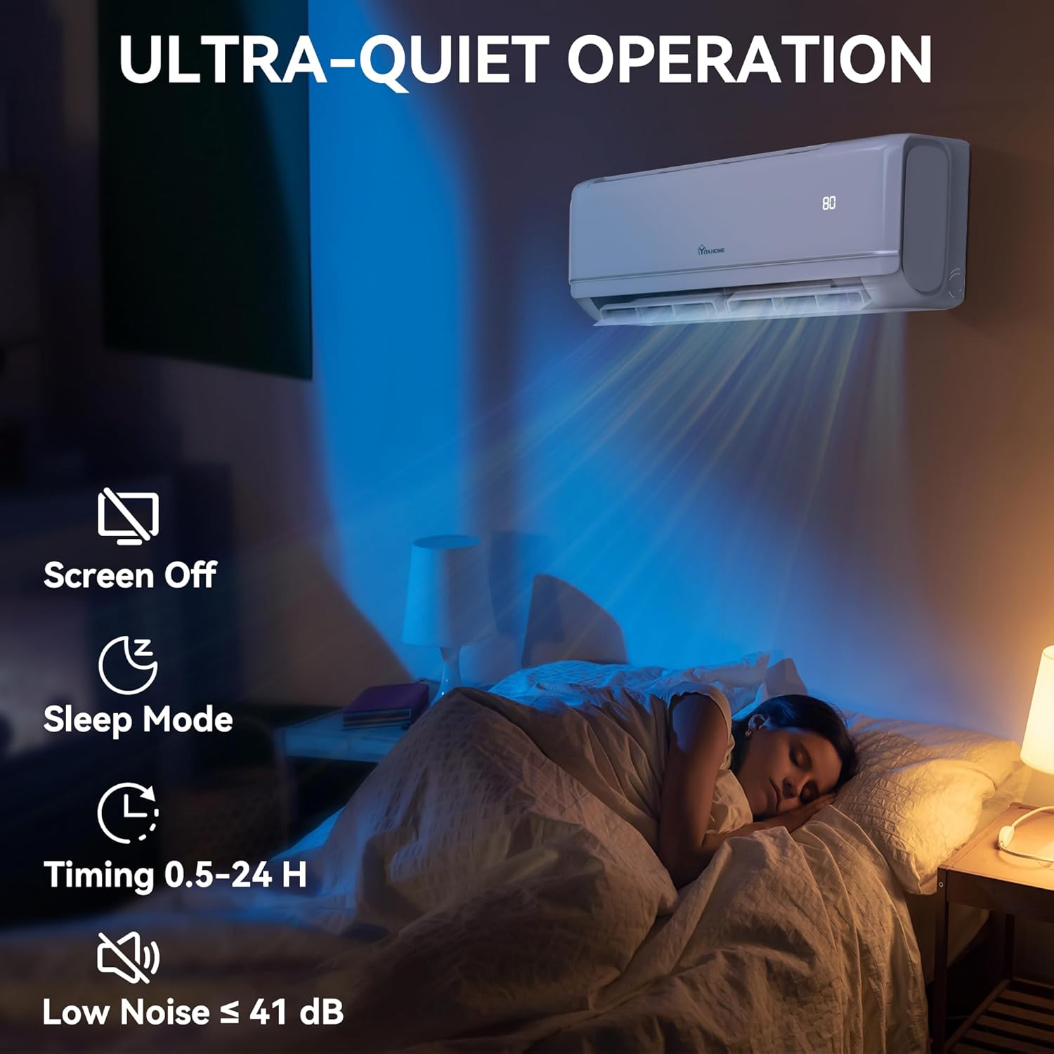 YITAHOME 21 SEER2 12000 BTU Mini Split Air Conditioner Heat Pump System, Wifi Enabled 208-230V Inverter Ductless AC Cool Up to 750 Sq. Ft, Compatible with Alexa, Complete Installation Kit, White