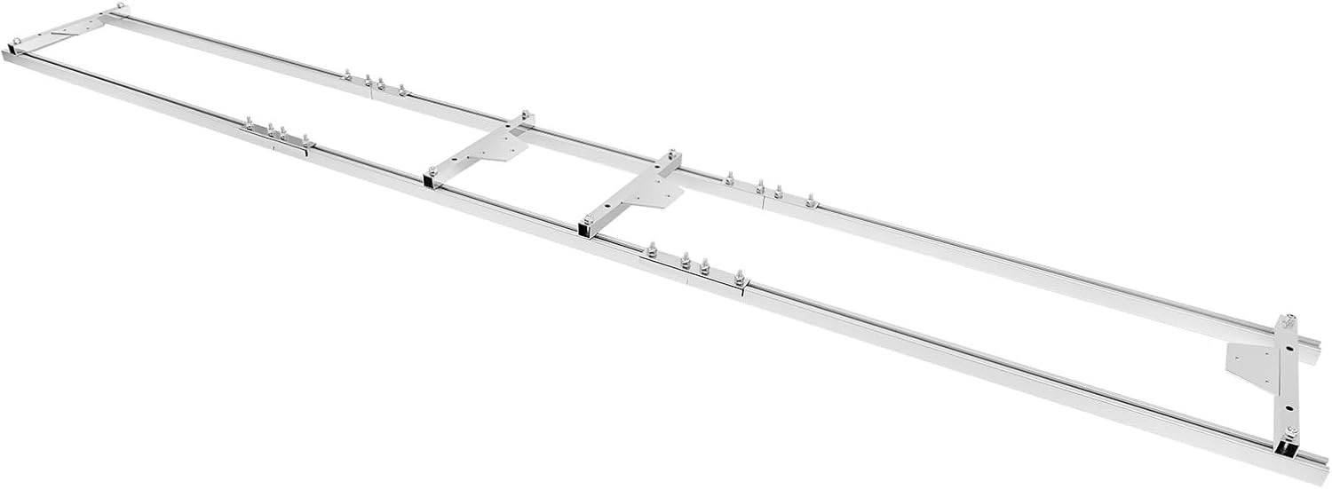 9 FT Rail Mill Guide System, Chainsaw Rail Mill Guide System, Aluminum Adjustable Saw Milling Rails Systems