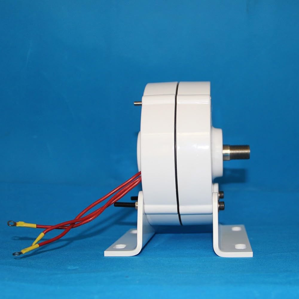 Wind Turbine, New Energy Low Speed 100w 200w 12V 24V Gearless Permanent Magnet Generator Use for Wind Turbine Water Turbine DIY(with Base,12V_200W)