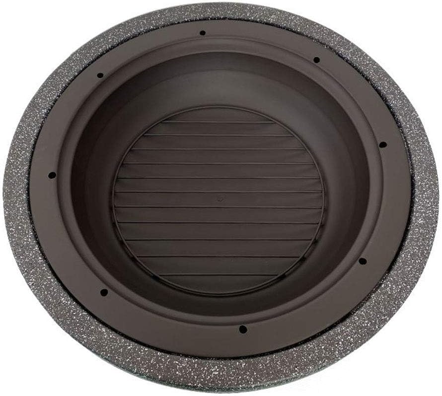 Small Fire Pit, Fire Pit Garden, Fire Bowl for Garden and Patio Outdoor Garden Fire Pit with Mesh Cover Fire Pit with BBQ Grill Shelf