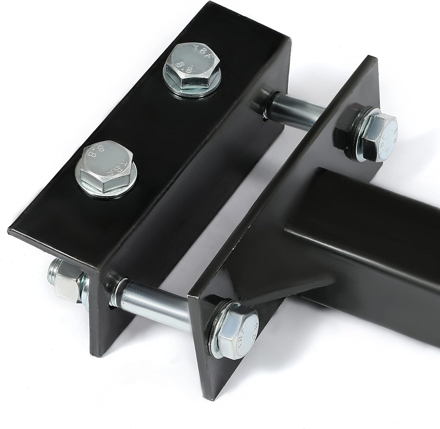 Universal 2 Inch Trailer Hitch Receiver Adjustable Accessory Trailer Hitch Powder Coated Steel Black