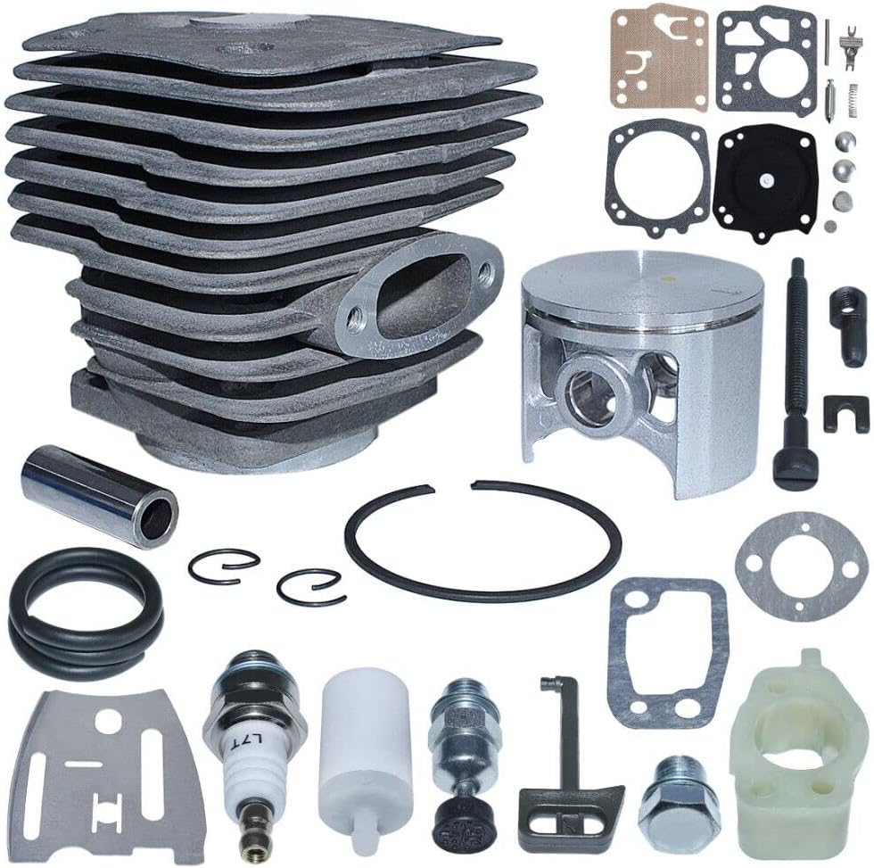 Replace Parts for Machine Cylinder Piston Kit 54mm for Husquarna 288 288XP 281 181 Chainsaw Carb Gaskets