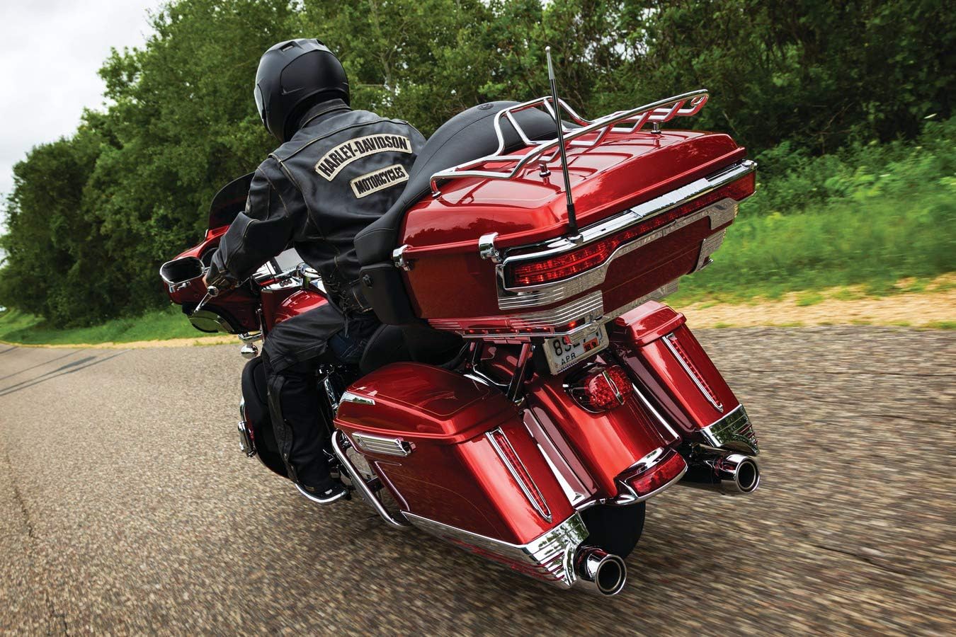 Kuryakyn 7292 Motorcycle Lighting Accent Accessory: LED Saddlebag Extensions with Red Lenses for 2014-19 Harley-Davidson Motorcycles, Chrome, 1 Pair