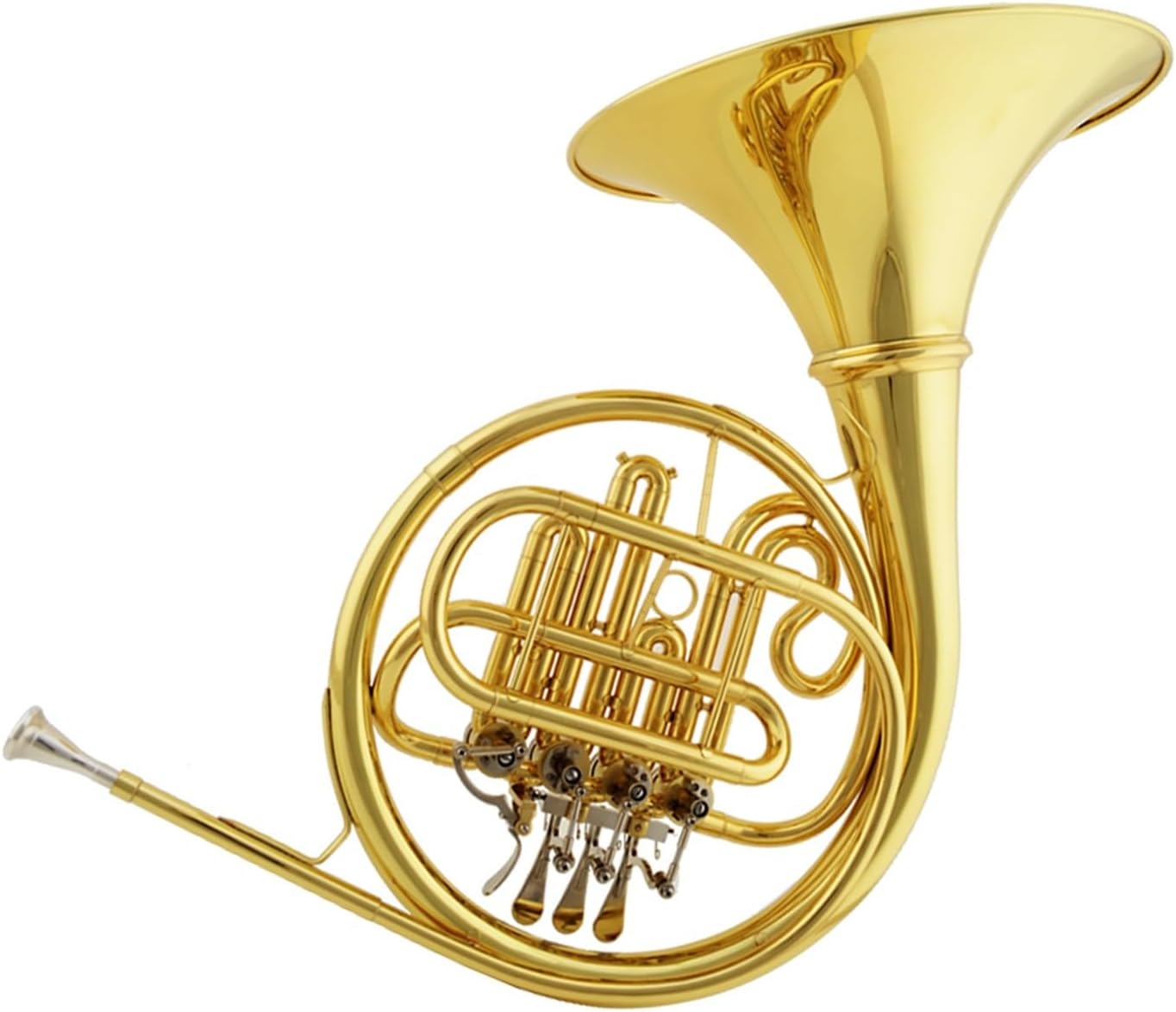 4 Key French Horn Professional French Horn B Flat Tonality Four Key Single Row Beginner Playing Gold