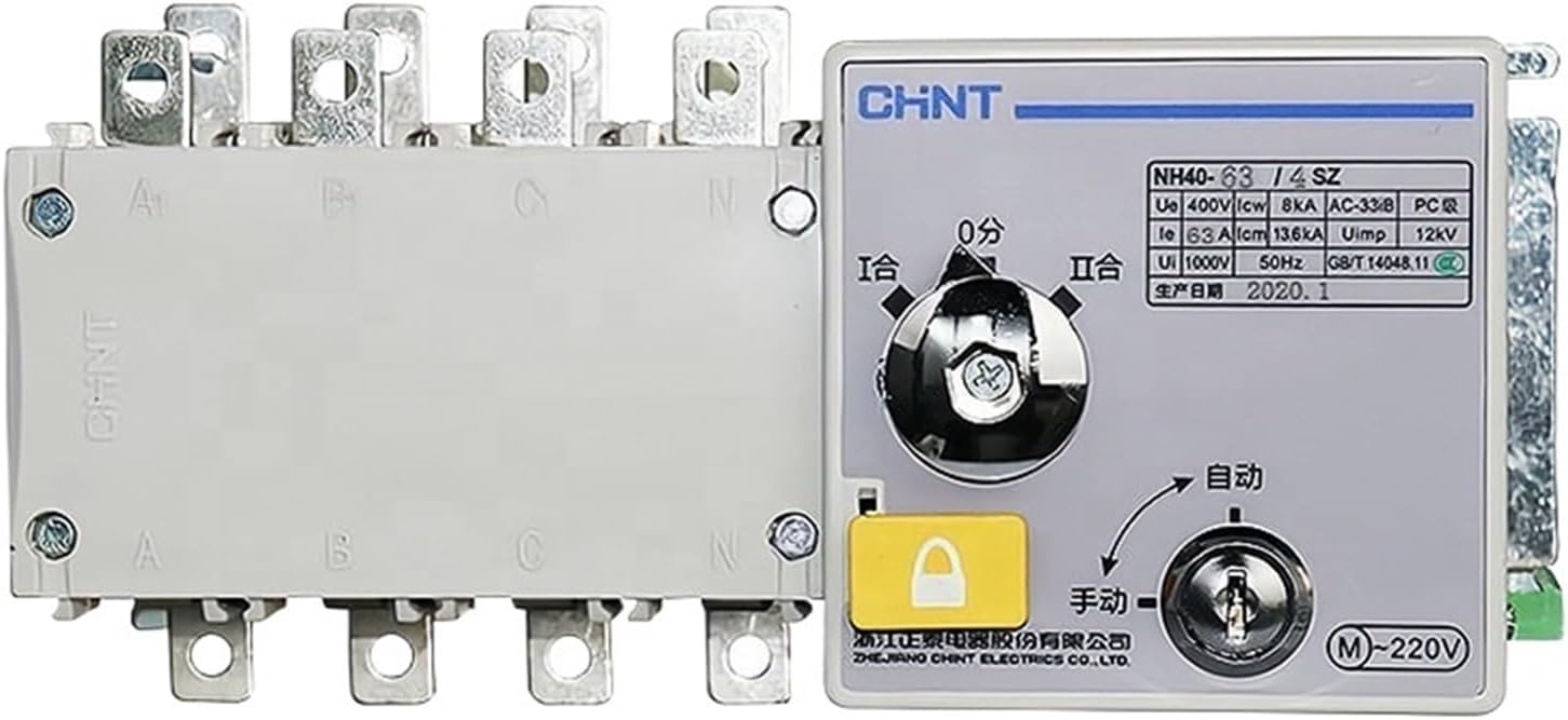 Dual Power Supply Automatic Switch NH40 160A Changeover Switch ATS 160/200/400A Generator Automatic Transfer Switch