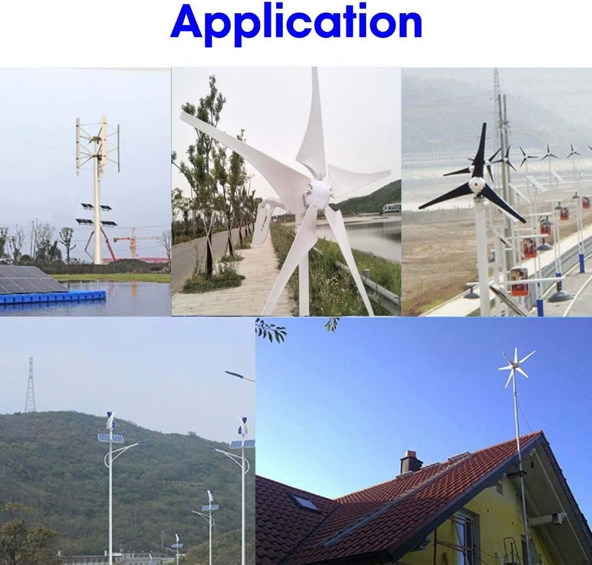 No Noise 3000W Wind Generator Kit,220V Wind Turbines Horizontal Home Powers Windmill Energy Turbines Charge(with Controller)