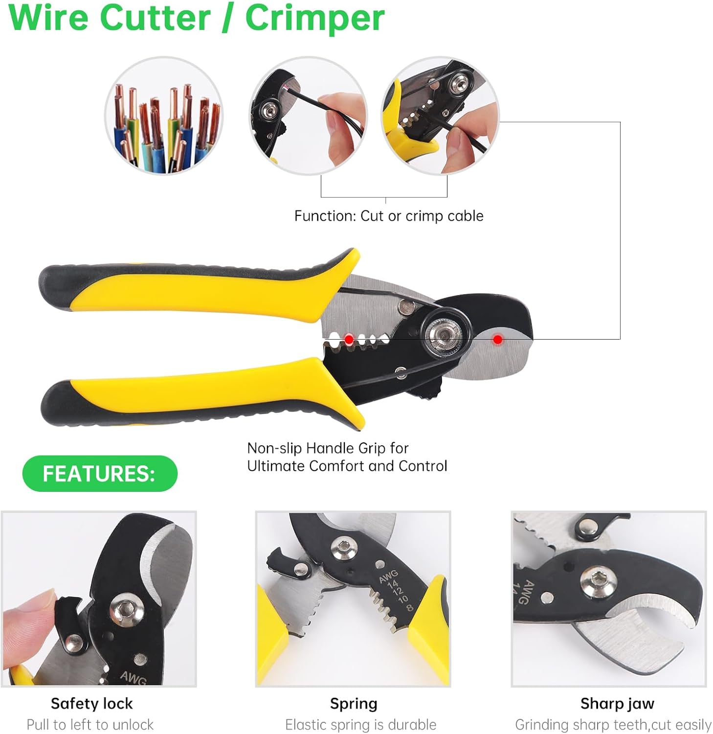 2 to 12 Y Branch Parallel Adapter and Solar Crimper Stripper Tool Kit