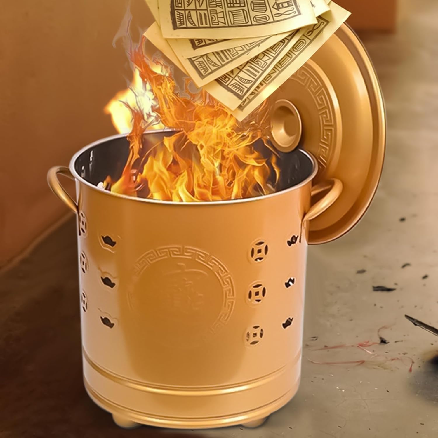 Burn Barrel, Stainless Steel Outdoor Fireplaces, Outdoor Fire Pits for Trash Paper Courtyard Yard Backyard Garden Patio Camping Fireplaces