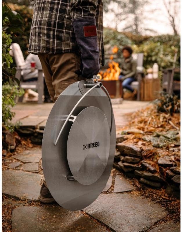 Breeo Outpost™ Heat Deflector X24 | Compatible with Y Series and X Series Smokeless Fire Pit | Maximize Hot Airflow | USA Made | Live-Fire Cooking Accessory (Heat Deflector ONLY)