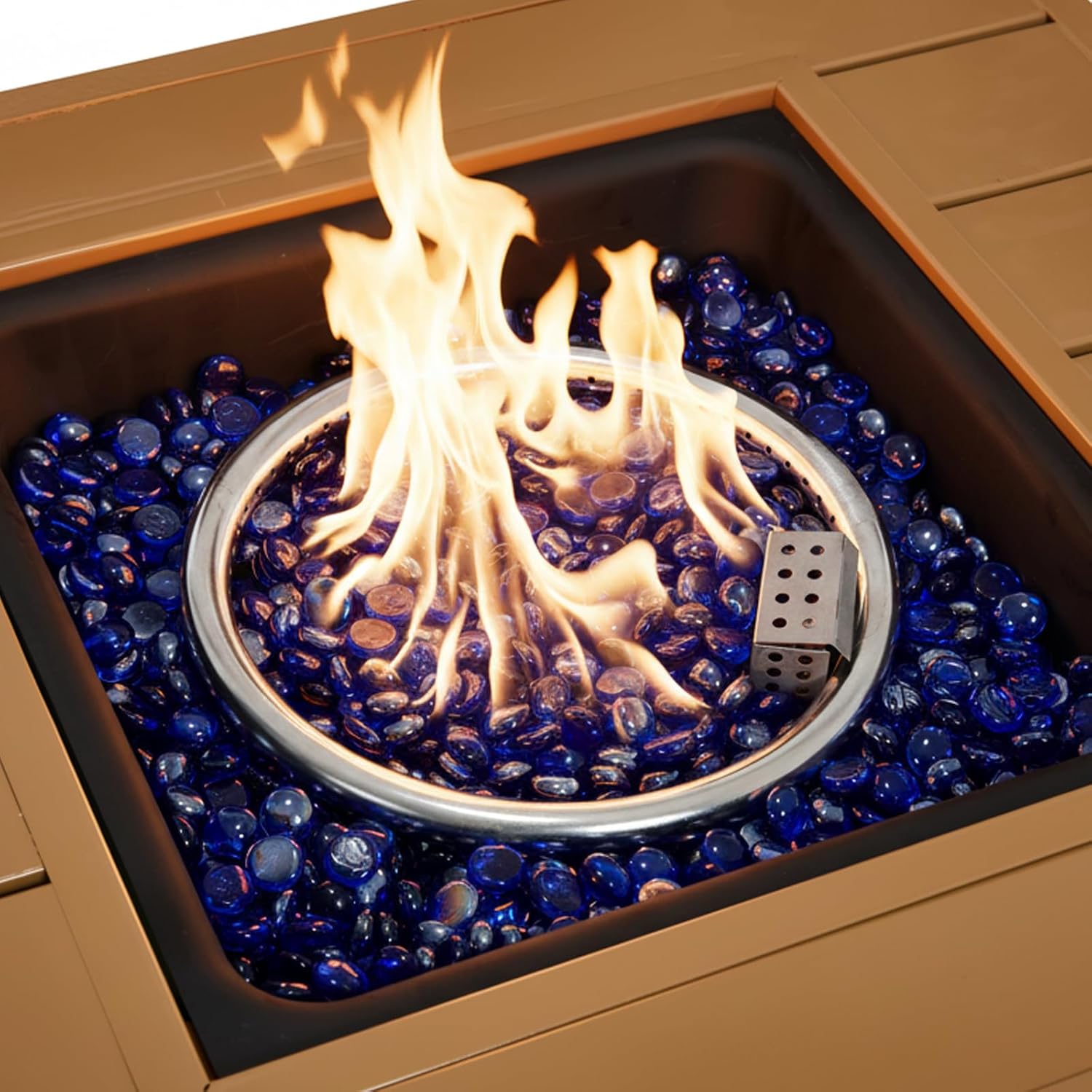 Gas Fire Pits for Outside Patio, Rectangular Fire Pit Tables, Firepit Table Propane, 44