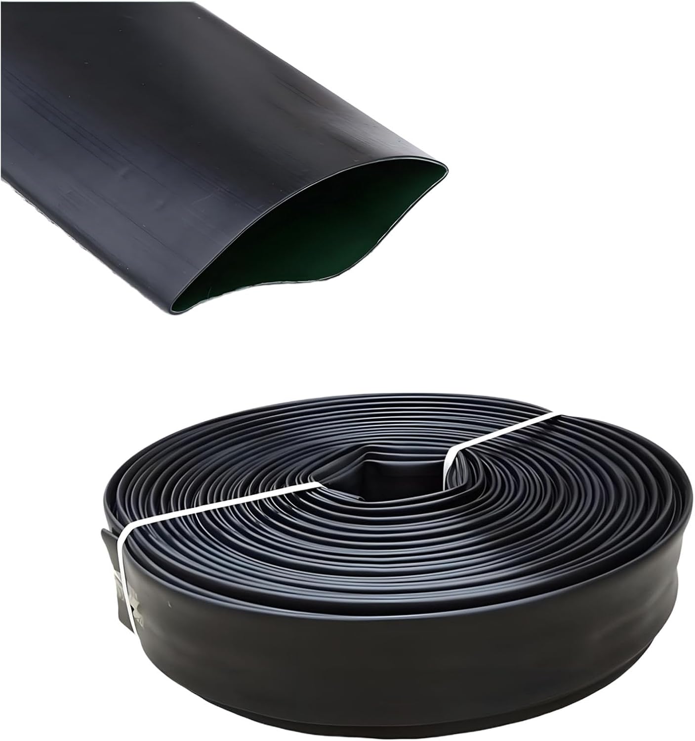Flat Soaker Hose Drip Irrigation System for Garden Beds Leaky Pipe for Efficient Watering Easy Connect 100m 5inches