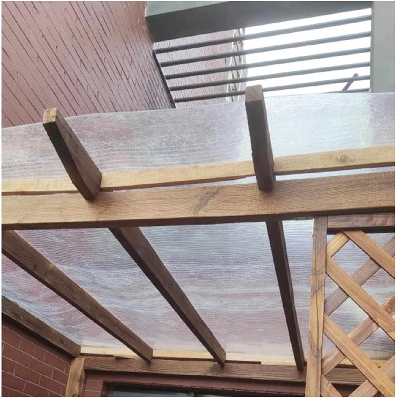 Glass Fiber Panel,Anti-UV Rainproof Greenhouse Clear Daylighting Panels，Clear Polycarbonate Sheet，for Sun Room,Outdoor Garden and Greenhouse Covering，Custom Size (Size : W1.5xL20m)