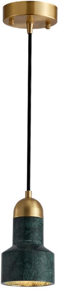 Nordic Marble Small Chandelier Bedroom Bedside Lamp Light Single Head Creative Simple Copper Pendant Lamp Restaurant Interior Illumination Fixtures Decorative Hanging Lights,Green