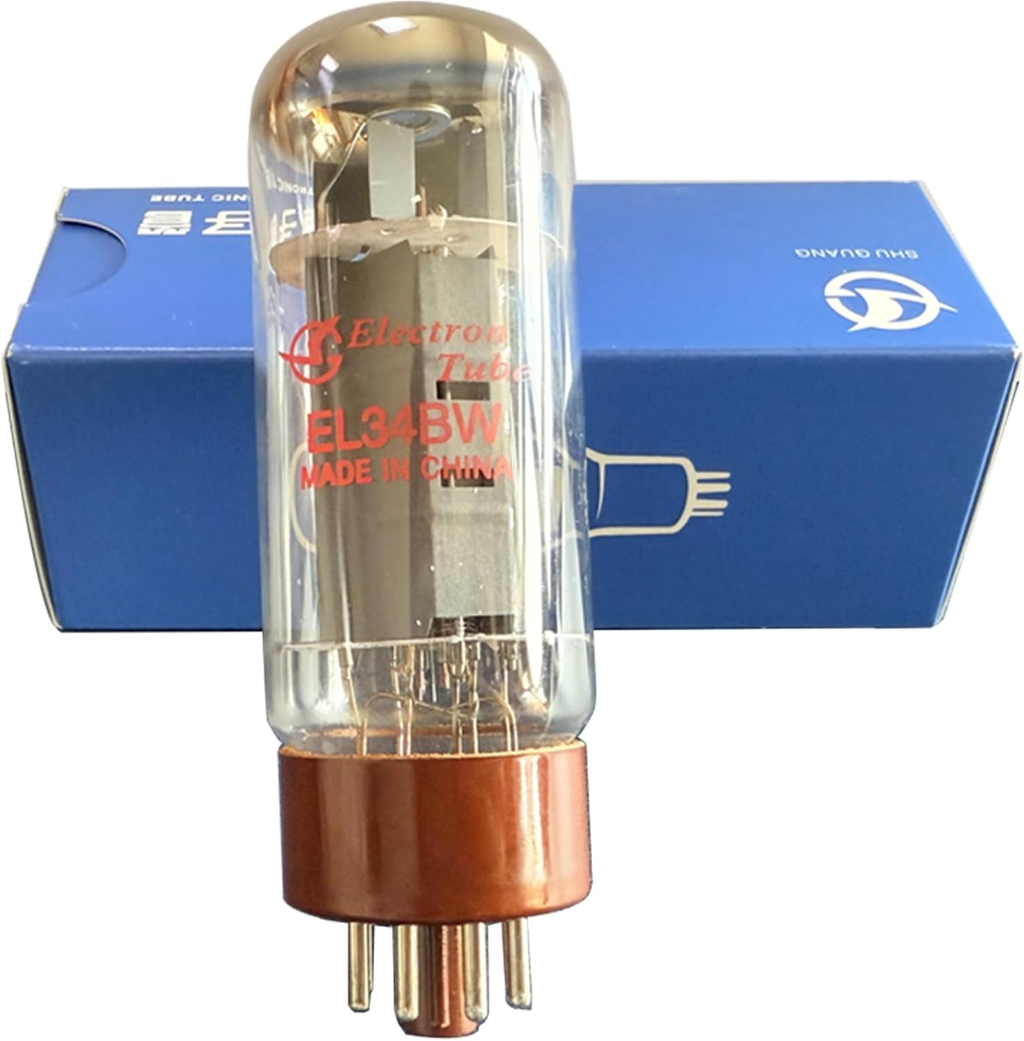 Shuguang EL34BW 1pair Vacuum Hifi Valve Electronic Tube for Class Pairing Audio Amplifier 6CA7 Replaced 10W Power Amplication(EL34BW 2pack in a box)